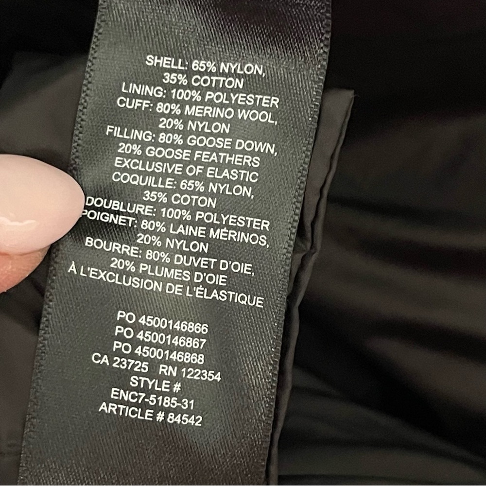 ❌SOLD ❌Aritzia Wilfred Free Archive Parka Hooded, quilted down parka black - Picture 13 of 16